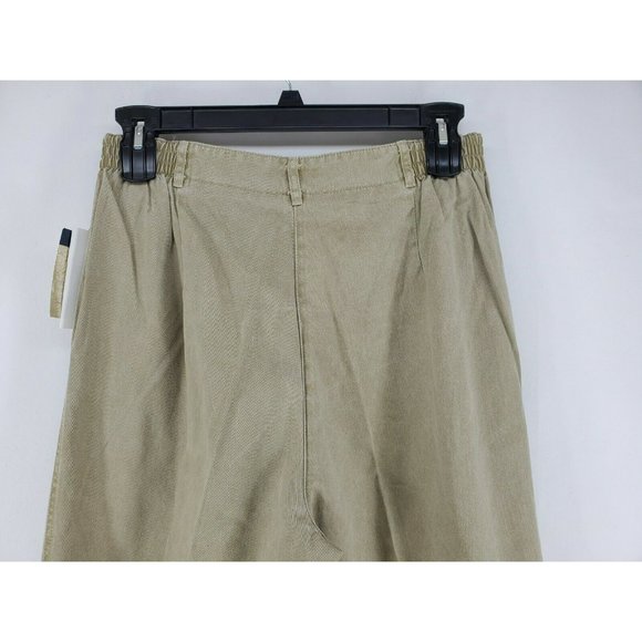 Woolrich Pants Women's Size 16 Regular Tan Pleated Front Taper Leg - Picture 4 of 6